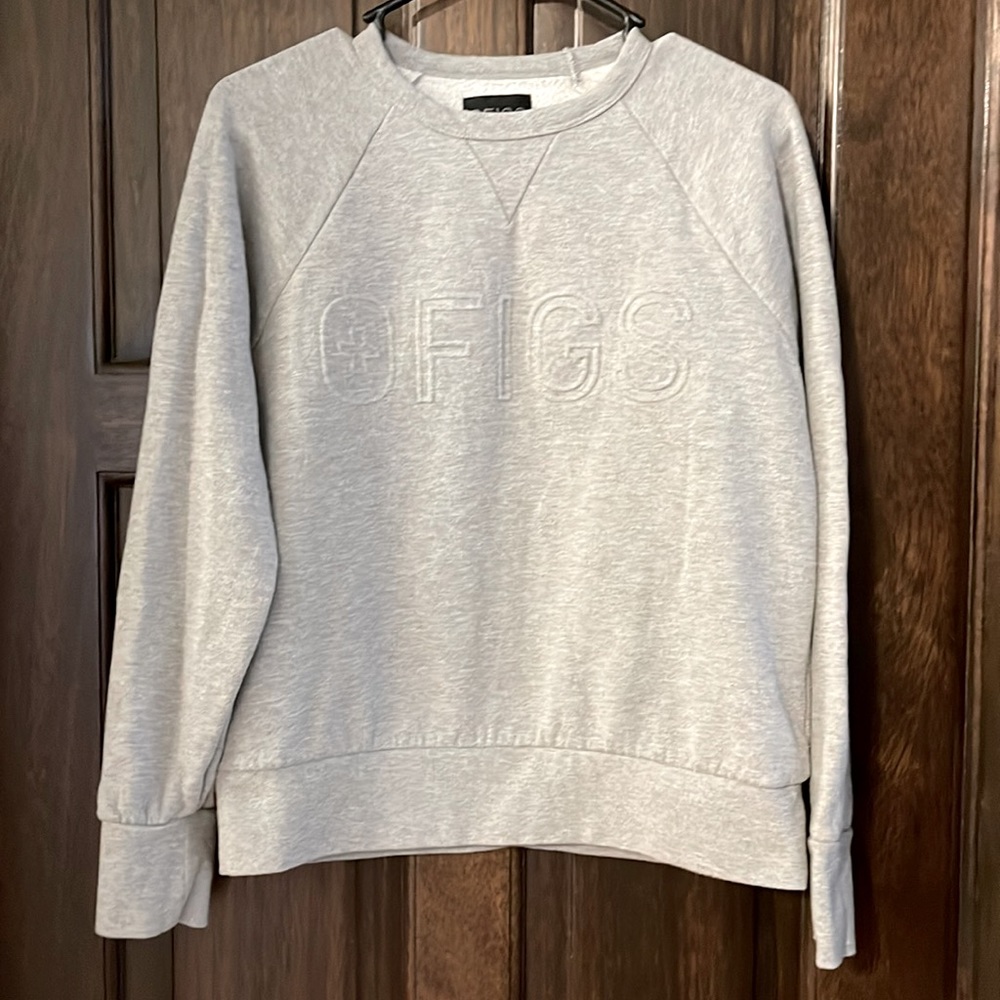 FIGS sweatshirt - size S - Heather grey with embossed logo